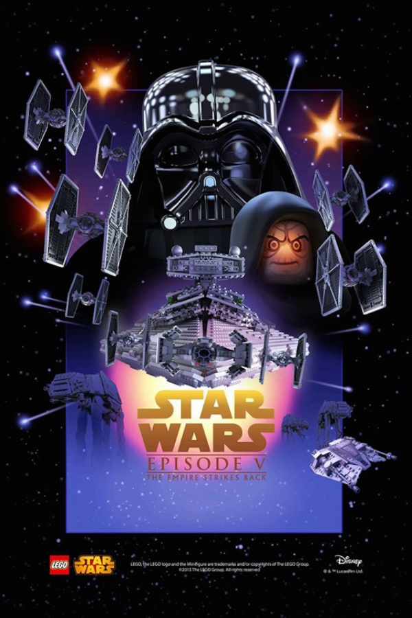 Star Wars film posters Lego episodio V