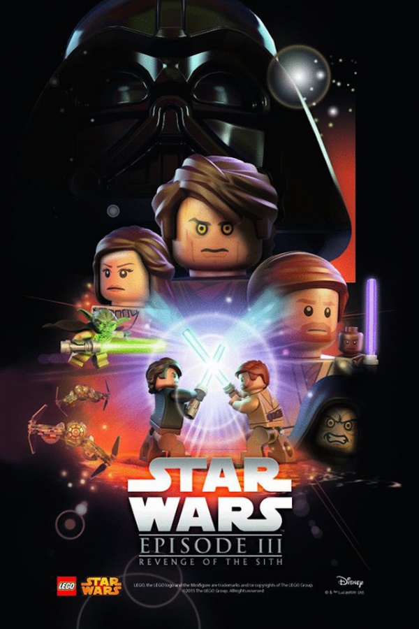Star Wars film posters Lego episodio III
