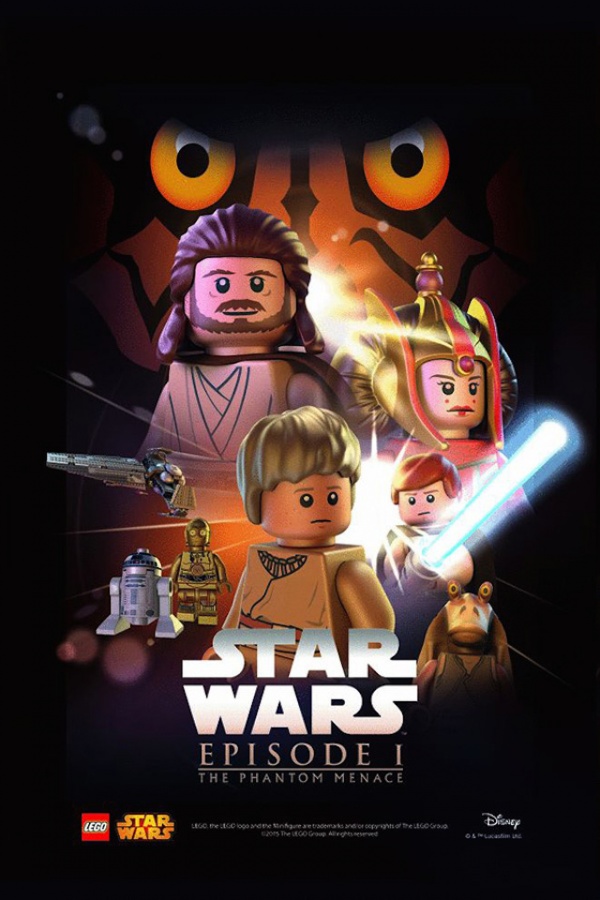 Star Wars film posters Lego episodio I