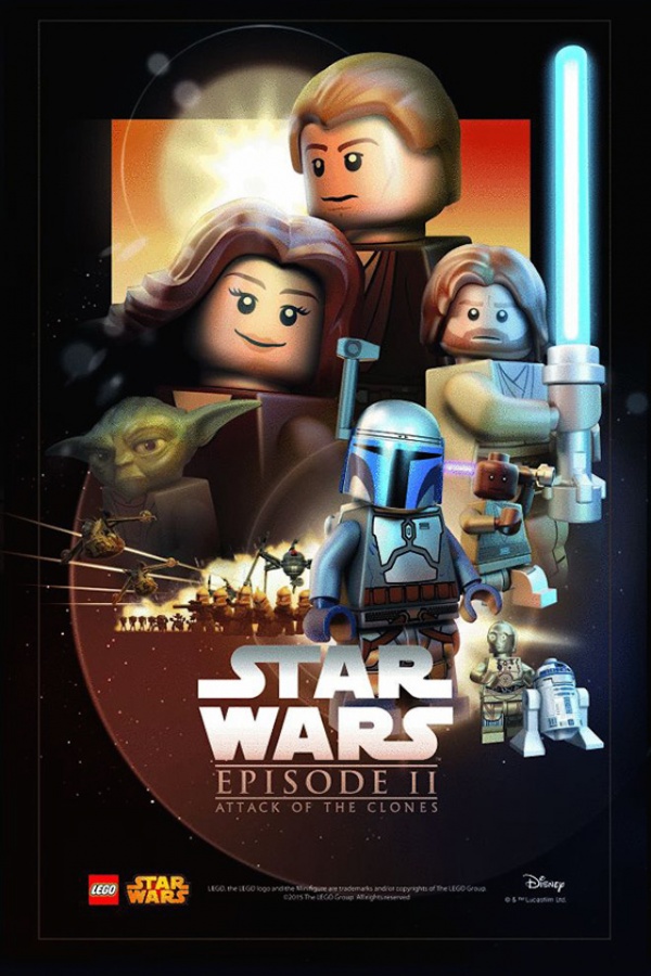 Star Wars film posters Lego episodio II