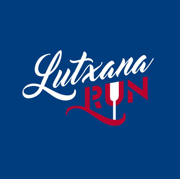 Logotipo negativo Lutxana Run
